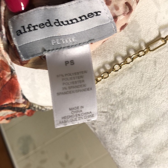 Alfred Dunner Petite Small Multicolor Top - Picture 6 of 6